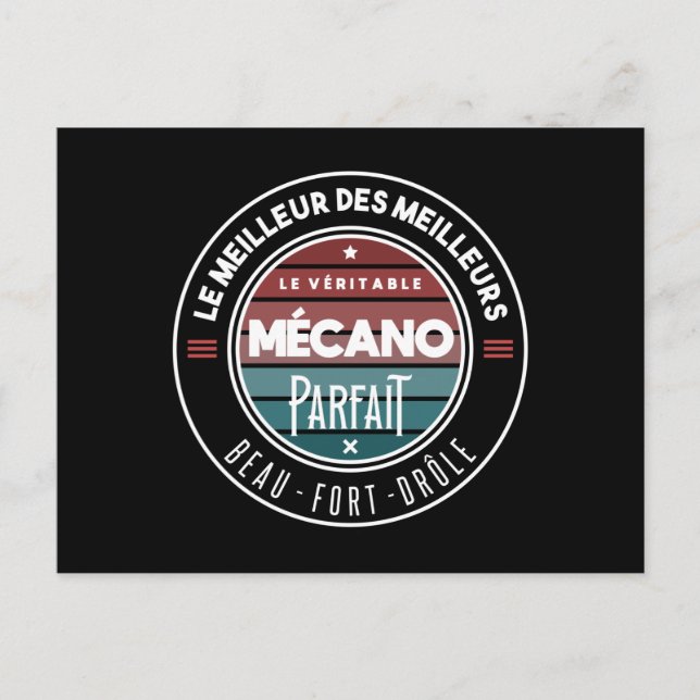 Cartão Postal Le véritable mécano parfait (Frente)