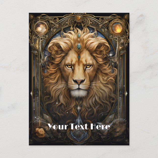 Cartão Postal Leão (Frente)