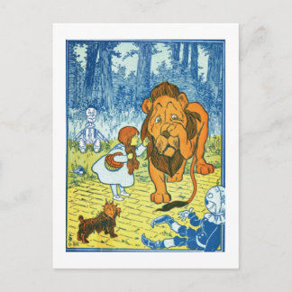 Cartão Postal Leão cobarde