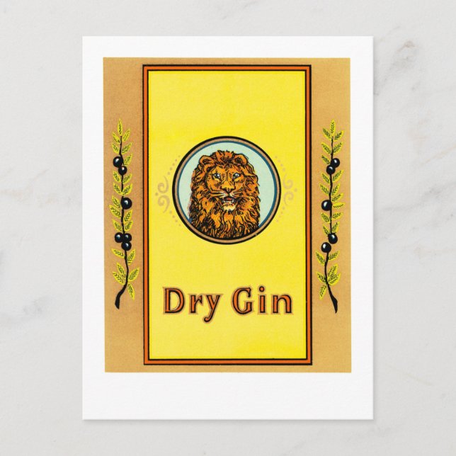 Cartão Postal Leão de Gin Seco (Frente)