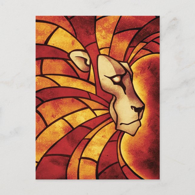 Cartão Postal Leão de Judah - Jah Rastafari - Cartão-postal (Frente)