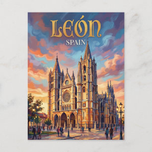 Cartão Postal Leão Espanha