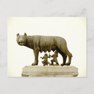 Cartão Postal Leão-lobo da Capitolina