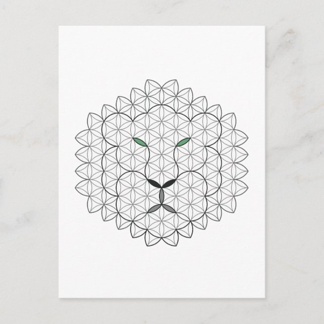 Cartão Postal Leão Sagrado, B051/BW. (Frente)