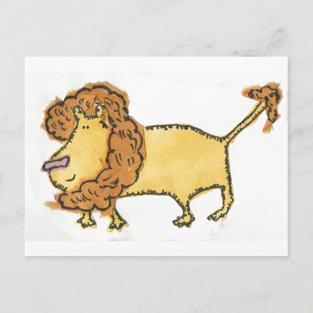 Cartão Postal Leão sorridente (Frente)