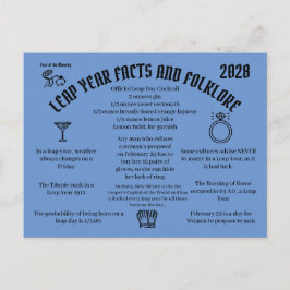 Cartão Postal Leap Year Postcard Postcrossing card