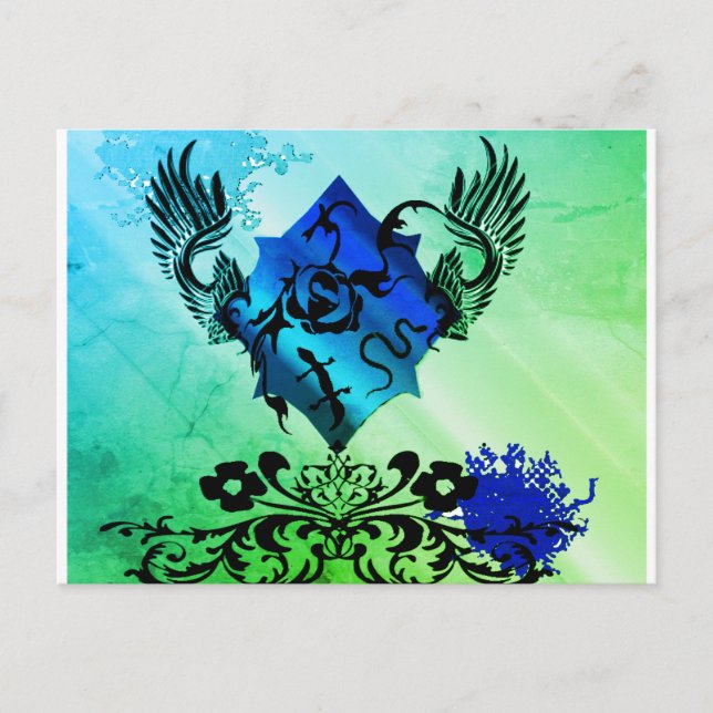 Cartão Postal LeBeau em Verde (Frente)