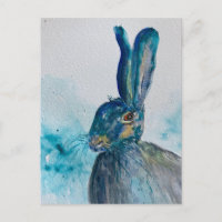 Lebre Coelho Aquarela