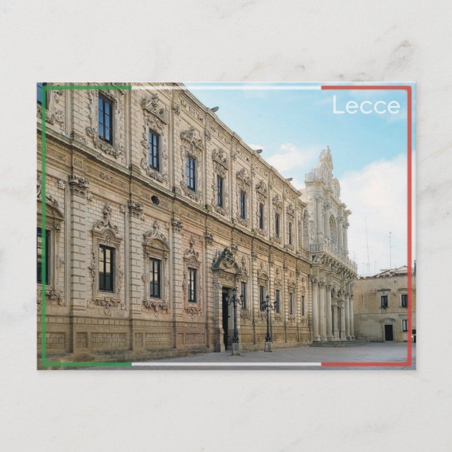 Cartão Postal Lecce - Itália (Frente)
