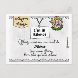 Cartão Postal Leçon de voyage : Offrez-vous des temps de silênci