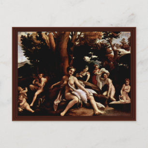 Cartão Postal Leda E O Swan Por Nome De Nascimento