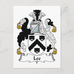 Cartão Postal Lee Family Crest
