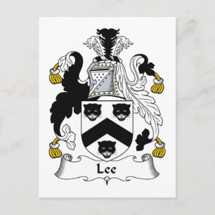 Cartão Postal Lee Family Crest