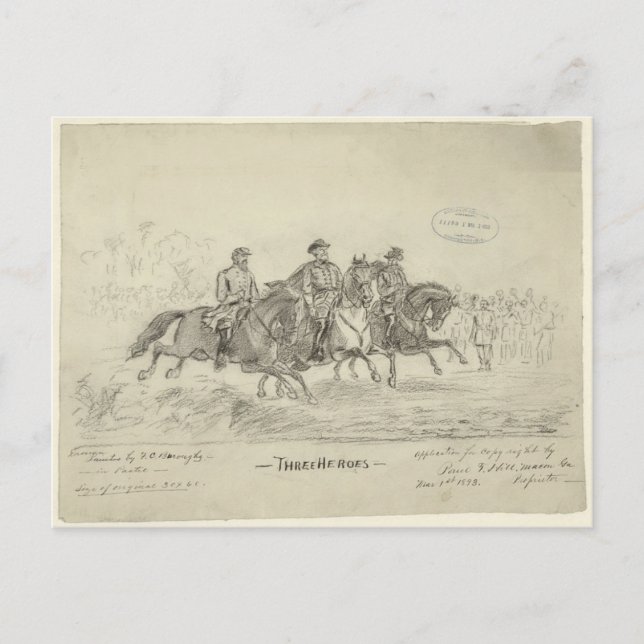 Cartão Postal Lee, Jackson, Stuart (Frente)