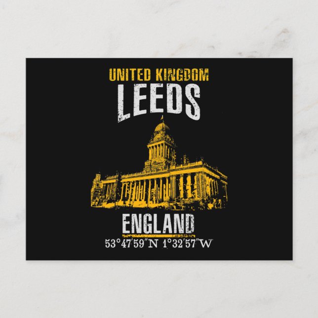 Cartão Postal Leeds (Frente)
