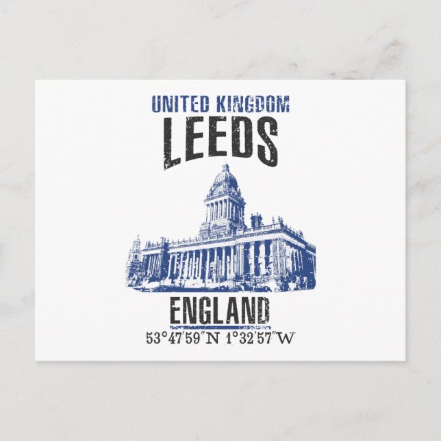 Cartão Postal Leeds (Frente)