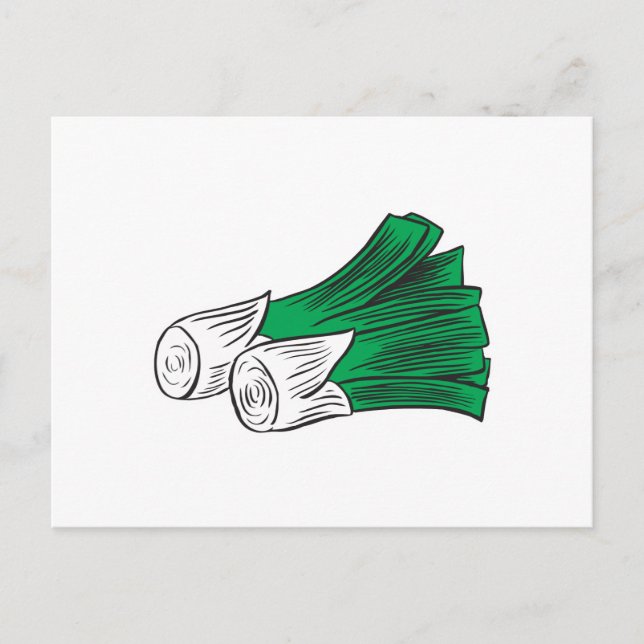 Cartão Postal leeks (Frente)