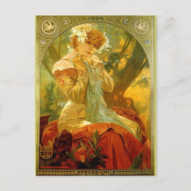 Cartão Postal Lefevre Utile Poster 1904 (Frente)