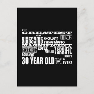 Cartão Postal Legal aniversário de 30 anos Party de 30 anos