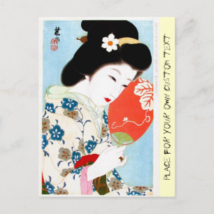 Cartão Postal Legal arte clássica guaense geisha-dama