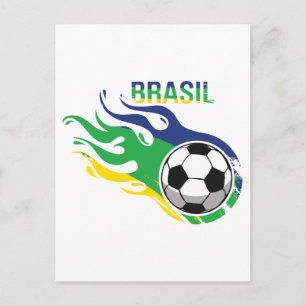Cartão Postal Legal Brasil Futebol