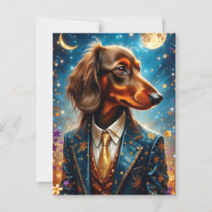 Cartão Postal Legal Dachshund
