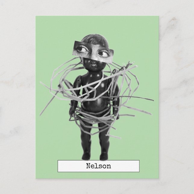 Cartão postal legal de Boneca de Arte (Frente)