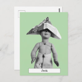 Cartão postal legal de Boneca de Chapéu