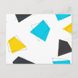 Cartão Postal Legal, divertido, moderno, tendência, arte de padr