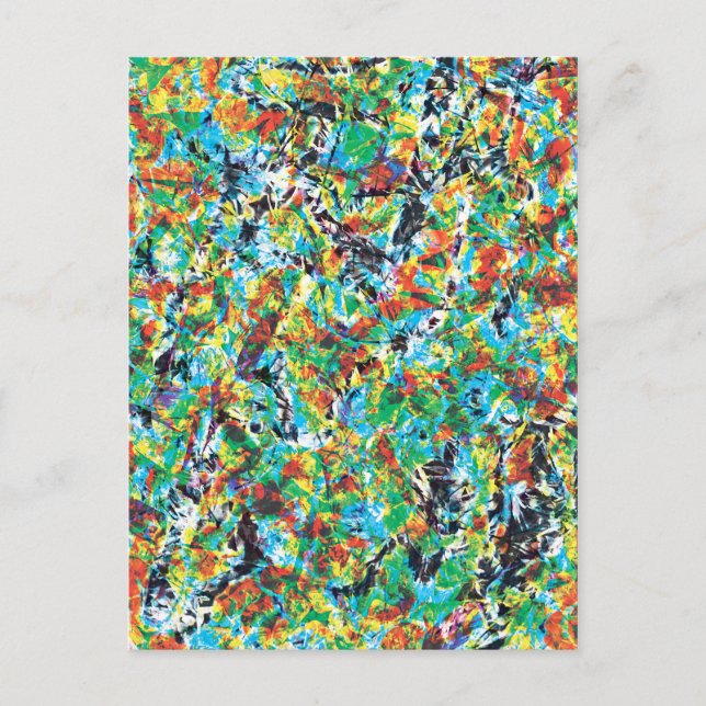 Cartão Postal Legal e único padrão floral design (Frente)