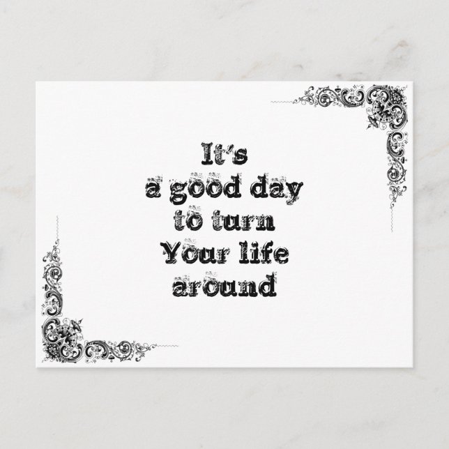 Cartão Postal Legal excelente simples filosofia de sabedoria tao (Frente)