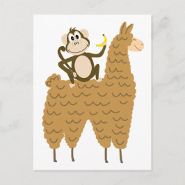Cartão Postal Legal macaco pilotando lama