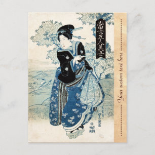 Cartão Postal Legal mulher-dama ukiyo-e geisha