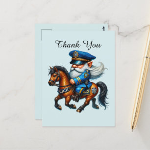 Cartão Postal Legal obrigado policial