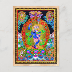 Cartão Postal Legal oriental tibetana thangka Simhavaktra Dakini