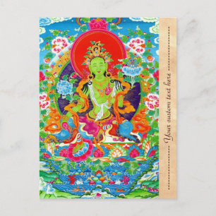Cartão Postal Legal oriental tibetano thangka deus tatuagem arte