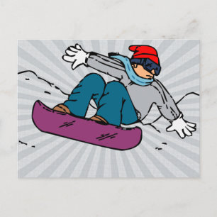 Cartão Postal Legal Snowboard amantes do snowboard snowboard