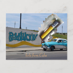 Cartão Postal Legal Velho Carro Havana Cuba