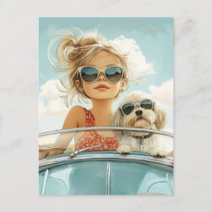 Cartão Postal Legal viagem com o melhor amigo