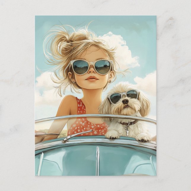 Cartão Postal Legal viagem com o melhor amigo (Frente)