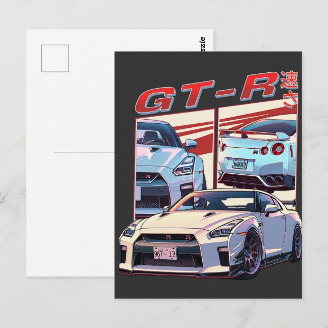 CARTÃO POSTAL LEGENDA DA RUA GT-R (Frente/Verso)