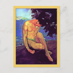 Cartão Postal Legenda de vulcões por Saturnino Herran