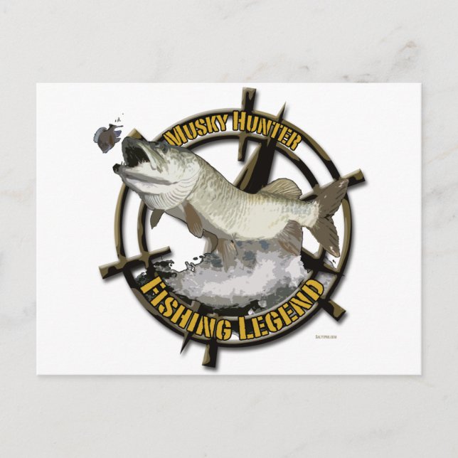 Cartão Postal Legenda Musky Hunter (Frente)