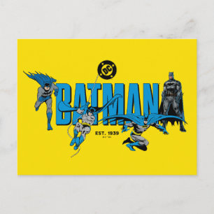 Cartão Postal Legendas do Batman para Sempre Gráfico