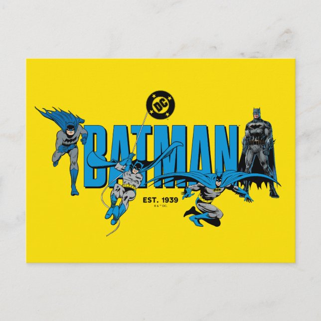 Cartão Postal Legendas do Batman para Sempre Gráfico (Frente)