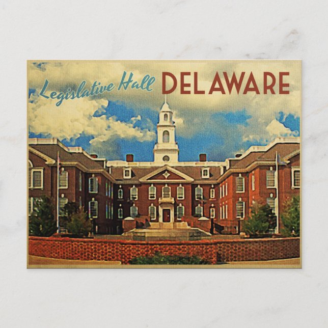 Cartão Postal Legislativo Delaware (Frente)