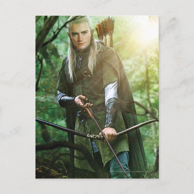 Cartão Postal LEGOLAS GREENLEAF™ com arco (Frente)