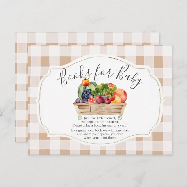 Cartão Postal Legumes Cultivados Localmente Mercado de Produtore (Frente/Verso)