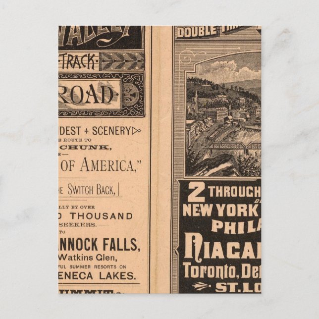 Cartão Postal Lehigh Valley Railroad (Frente)