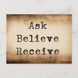 Cartão Postal Lei da Atração Manifestando Abundância